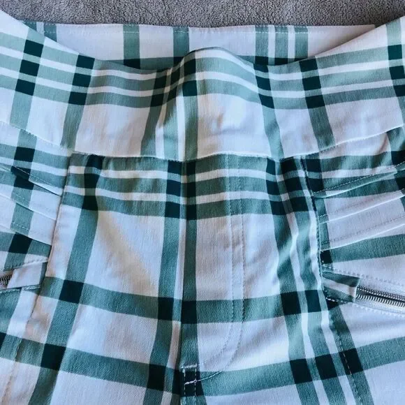 GG Blue Golf Green and White Plaid New Fab Fit Short III - Picture 3 of 15